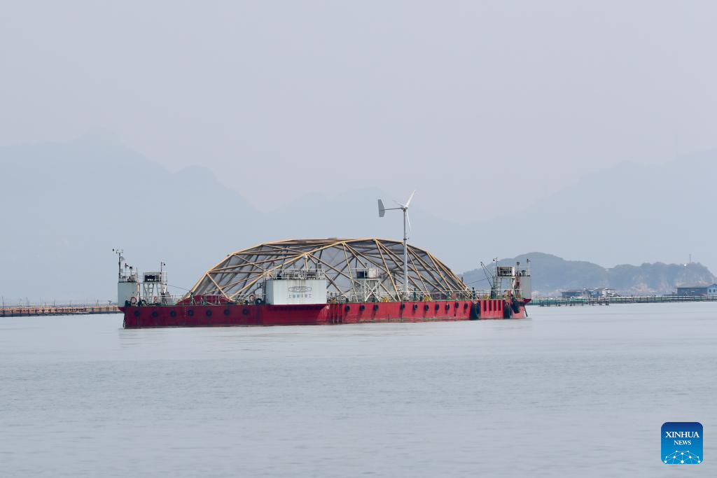 Fujian's Lianjiang County supports construction of deep-sea aquaculture platforms