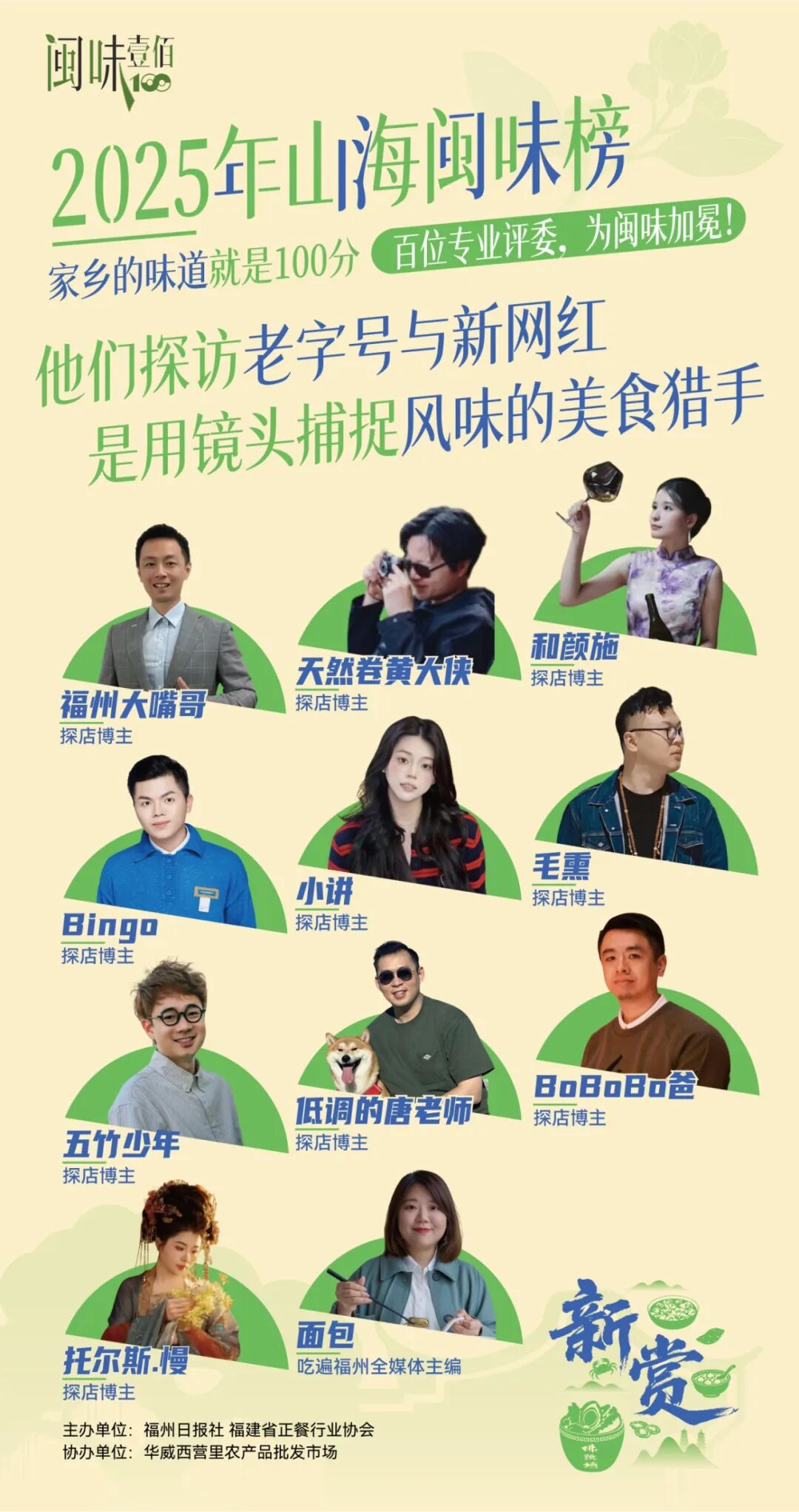 百人专业评委团名单公布！11月28日，为闽味加冕！