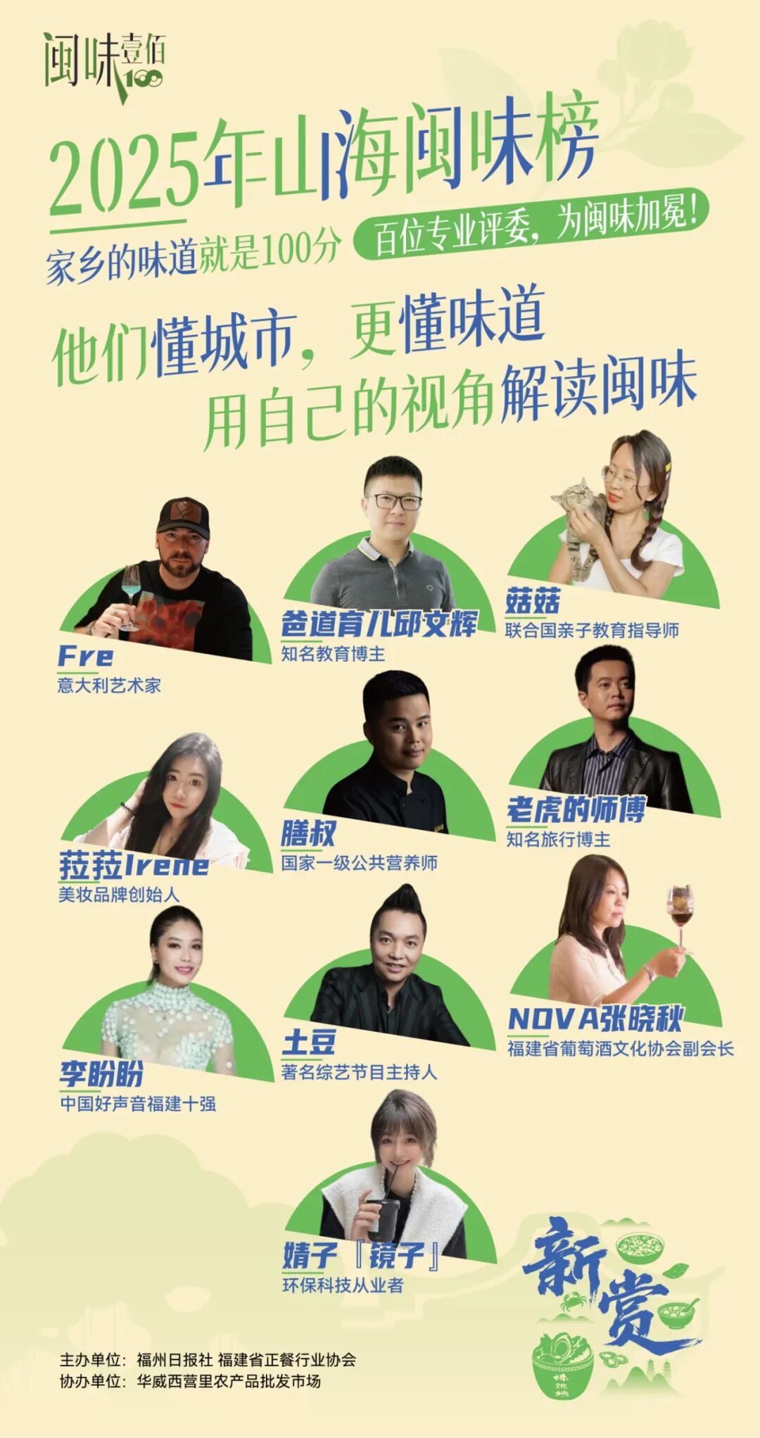 百人专业评委团名单公布！11月28日，为闽味加冕！